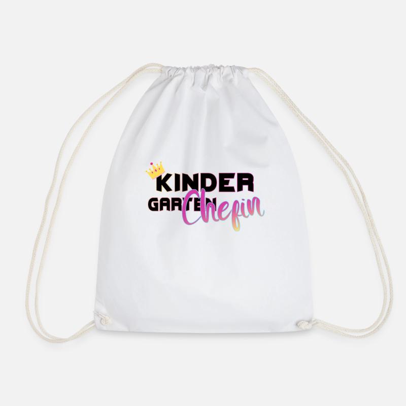 cooles Kindergarten Chef Chefin Geschenk - Turnbeutel - Weiß