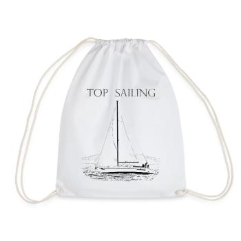 SEGELYACHT TOP SAILING - Turnbeutel - Weiß - Vorne