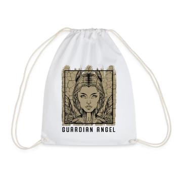 Guardian Angel Cherub Seraphin Messenger God's Gift - Drawstring Bag - white - Front