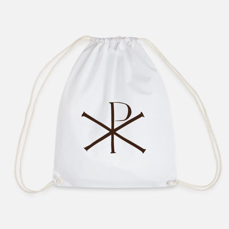 Christus-Monogramm XP - Turnbeutel - Weiß