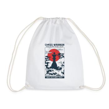Temple Chess Warrior Queen - Drawstring Bag - white - Front