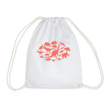 Chemise T-Rex Dinosaure Collection Cadeau - Sac de sport léger - blanc - Devant