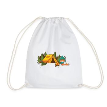 Camping Fox Camping - Drawstring Bag - white - Front