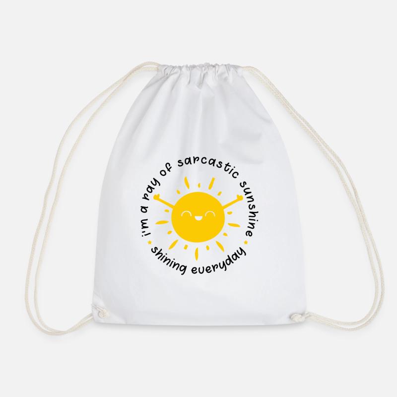 sunbeam - Drawstring Bag - white