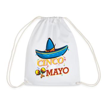 cinco de mayo - 5 de mayo - Turnbeutel - Weiß - Vorne