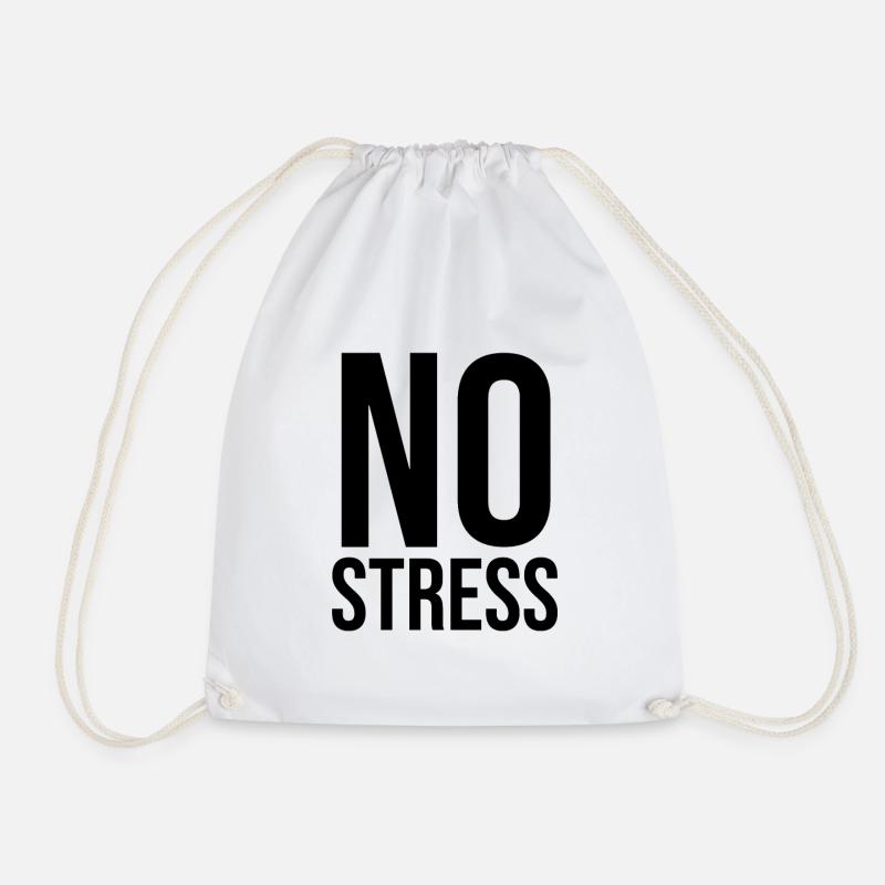 no stress - Turnbeutel - Weiß