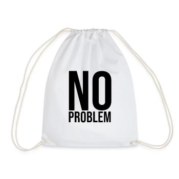 no problem - Turnbeutel - Weiß - Vorne