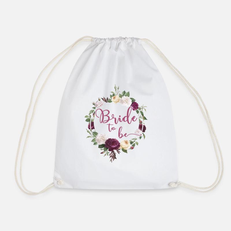 Bride to be Braut JGA Wedding Hochzeit Feier - Turnbeutel - Weiß