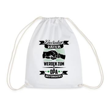 I'm going to be Grandpa Grandpa Promotion Grandpa Father - Drawstring Bag - white - Front