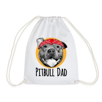 Pitbull Vater - Turnbeutel - Weiß - Vorne