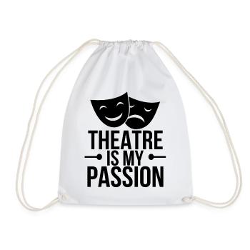 theatre - Drawstring Bag - white - Front
