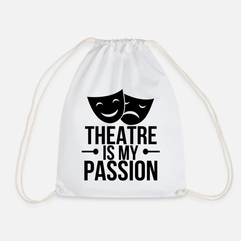theatre - Drawstring Bag - white