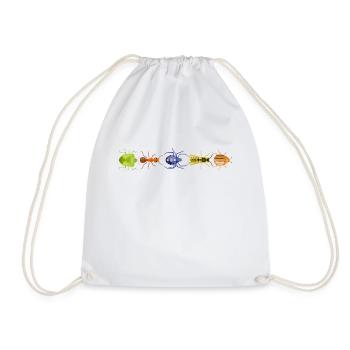 Chemise fourmi abeille araignée insecte collection insectes - Sac de sport léger - blanc - Devant