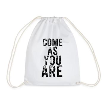 punk rock - Drawstring Bag - white - Front