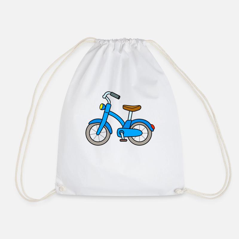 Retro Kinderfahrrad - Turnbeutel - Weiß