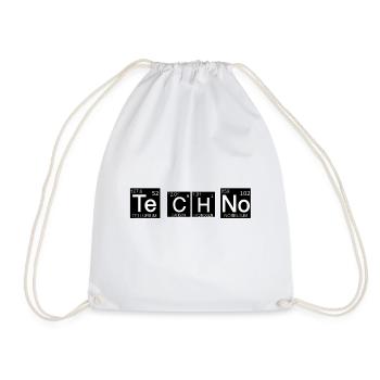 Techno Chem Periodensystem-Style - Turnbeutel - Weiß - Vorne