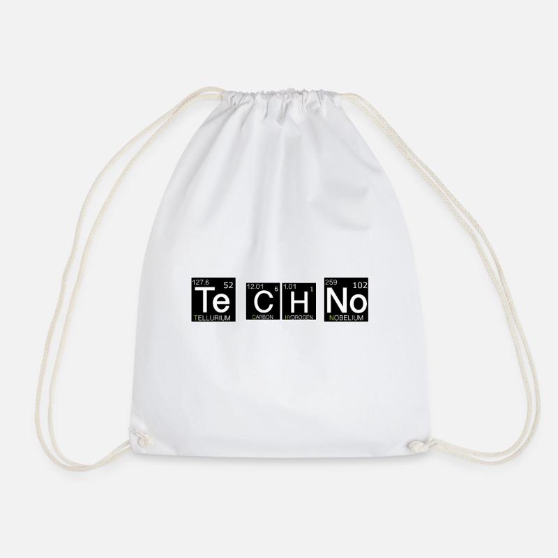 Techno Chem Periodensystem-Style - Turnbeutel - Weiß