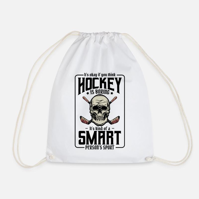 Eishockey - Turnbeutel - Weiß