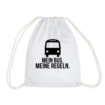 Mein Bus meine Regeln - Turnbeutel - Weiß - Vorne