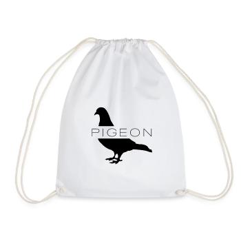 Pigeon, Pigeon Fancier, Pigeon Whisperer, Pigeon - Drawstring Bag - white - Front