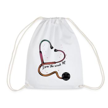 Nurse - Drawstring Bag - white - Front