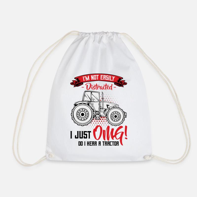 Traktoren Lustige Sprüche Cool Bauer Geschenkidee - Turnbeutel - Weiß
