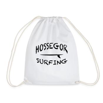 Surf Spot in Hossegor in Frankreich Geschenkidee - Turnbeutel - Weiß - Vorne