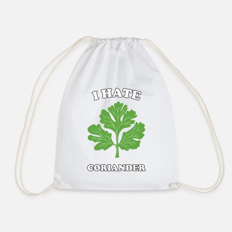 I Hate Coriander - Ich hasse Koriander - Turnbeutel - Weiß