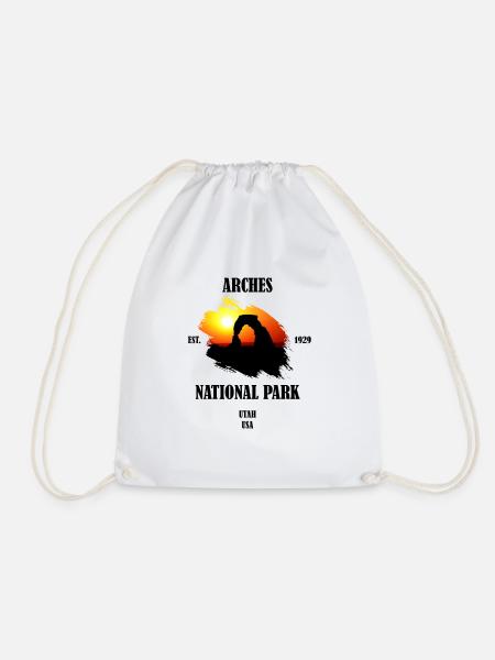 Arches Nationalpark Utah USA Steinbogen Geologie - Turnbeutel - Weiß
