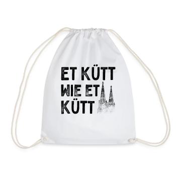 Köln Et Kütt Wie Et Kütt Kölner Grundgesetz Kölsch - Sac de sport léger - blanc - Devant