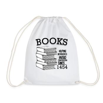 Livre Funny Sayings Lire Plus Gift - Sac de sport léger - blanc - Devant