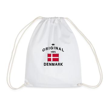 Drapeau danois bannière bannière naissance de Copenhague - Sac de sport léger - blanc - Devant