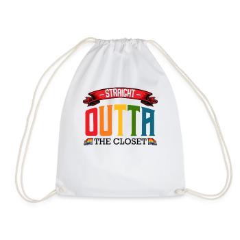 LGBT - Drawstring Bag - white - Front