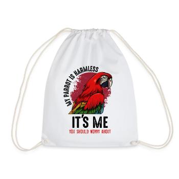 perroquet - Sac de sport léger - blanc - Devant