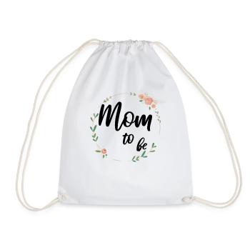 Maman d'être enceinte maman grossesse enceinte - Sac de sport léger - blanc - Devant