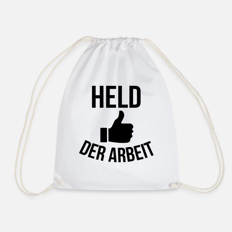 Held der Arbeit - Turnbeutel - Weiß