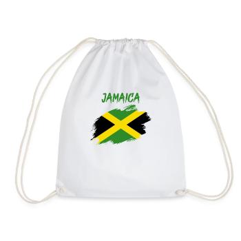 Jamaïque drapeau jamaïcain drapeau reggae caraïbes - Sac de sport léger - blanc - Devant