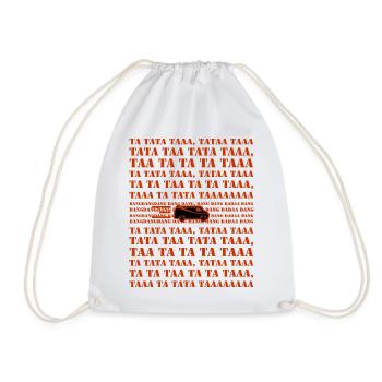 Famous TV series of the 80s - Team A with Van - Drawstring Bag - white - Front