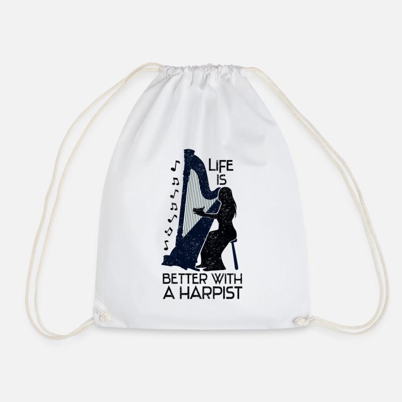 Harpe - design - Sac de sport léger - blanc