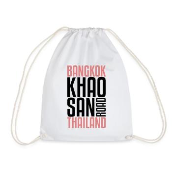 Khao San Road | Bangkok, Thaïlande, Routard - Sac de sport léger - blanc - Devant