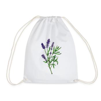 Echter Lavendel, Lavandula angustifolia - Turnbeutel - Weiß - Vorne