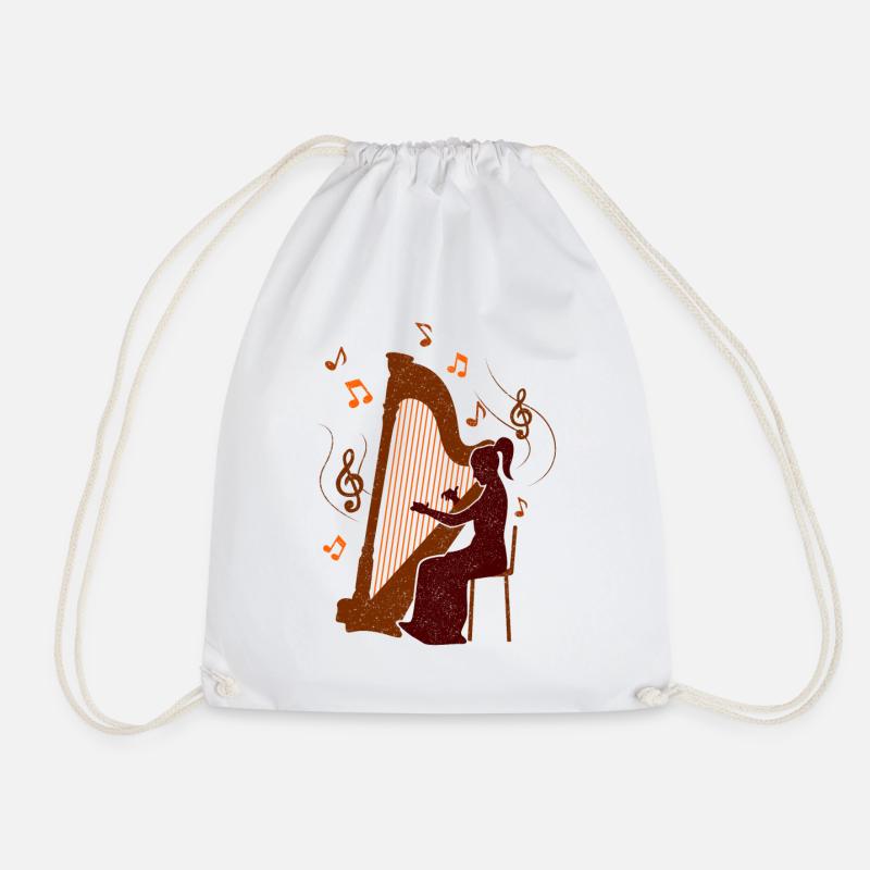 Harpe - design - Sac de sport léger - blanc