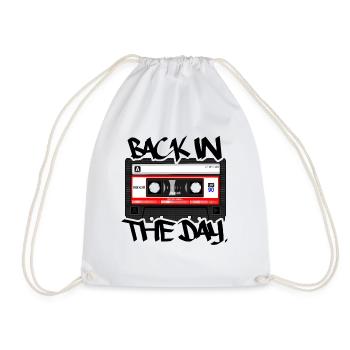 Hip Hop Mixtape - Drawstring Bag - white - Front
