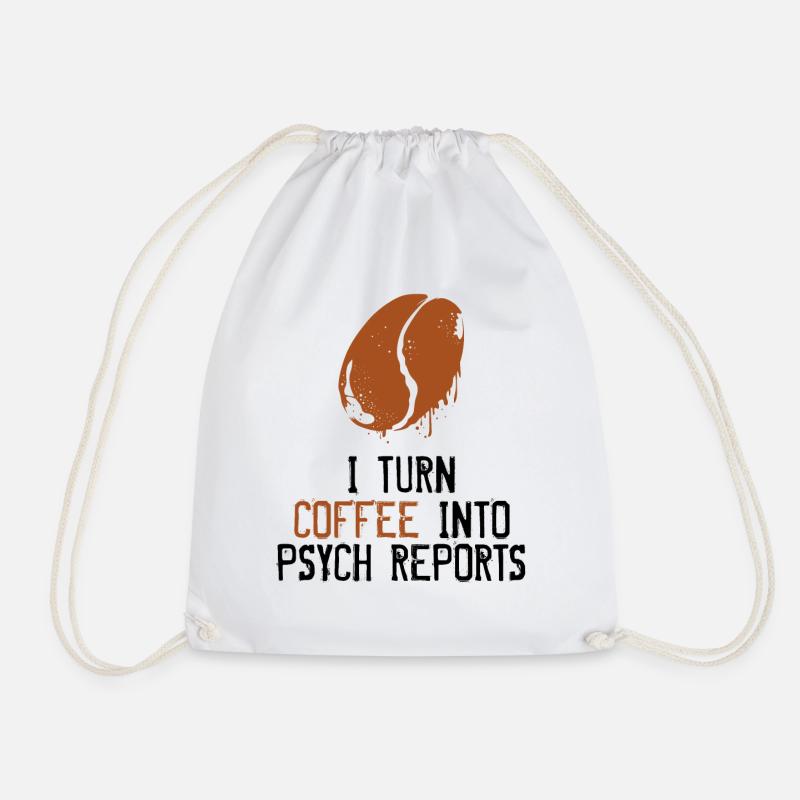 psychologist - Drawstring Bag - white