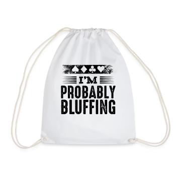 Poker - Drawstring Bag - white - Front