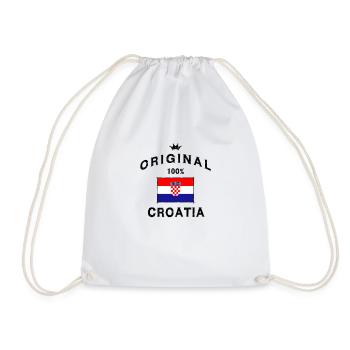 Croatia Croatian Zagreb Istria Dalmatia Rijeka - Drawstring Bag - white - Front