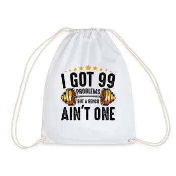 Goldbarbell Stars Gym Tee - Turnbeutel - Weiß - Vorne