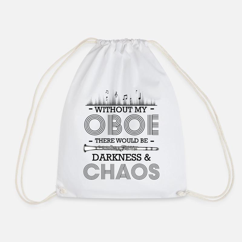 oboe - Drawstring Bag - white