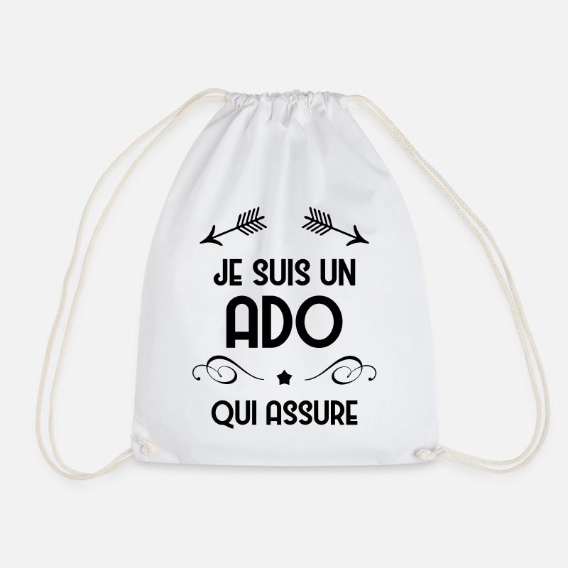 adolescent / enfant / ado / adolescente - Sac de sport léger - blanc