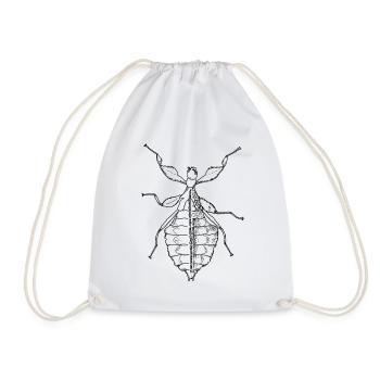 Feuille ambulante - Phylliidae - Terreur - Sac de sport léger - blanc - Devant